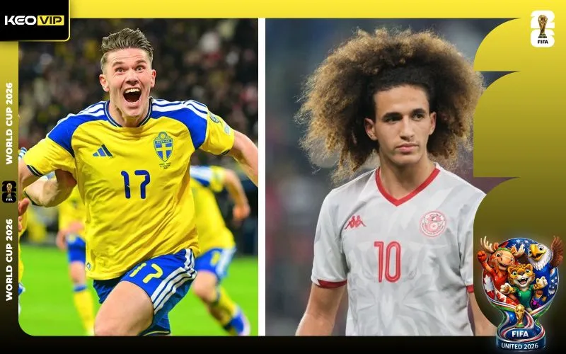 Nhận định Thụy Điển vs Tunisia 09h00 ngày 15/6/2026