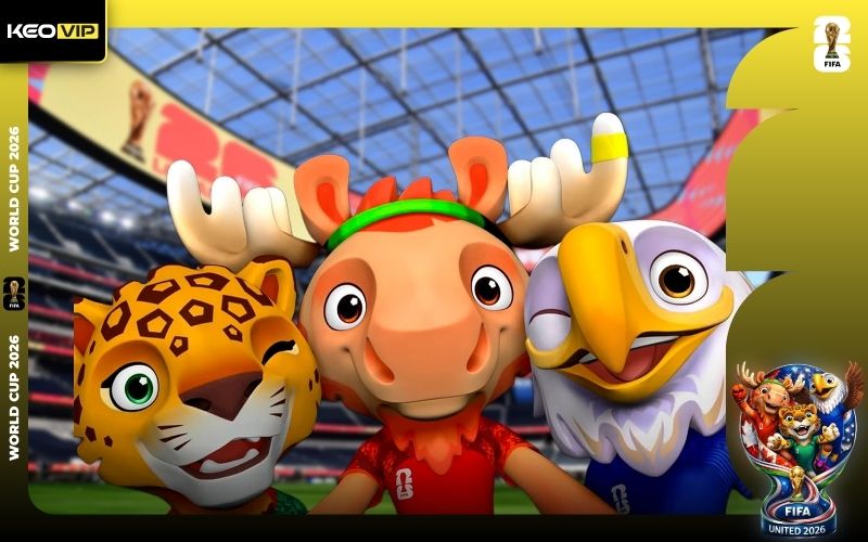 Bộ ba linh vật World Cup 2026: Biểu tượng tôn vinh nét đẹp đa văn hóa Bắc Mỹ