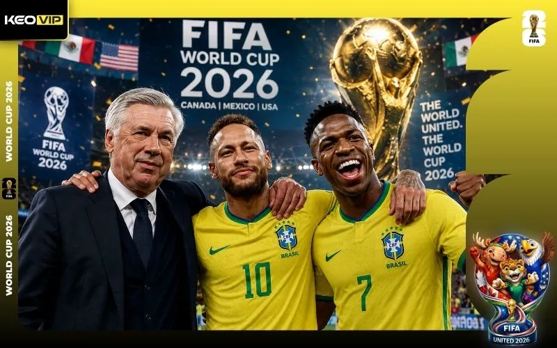 Những ngôi sao được kỳ vọng sẽ gánh vác hàng công Brazil