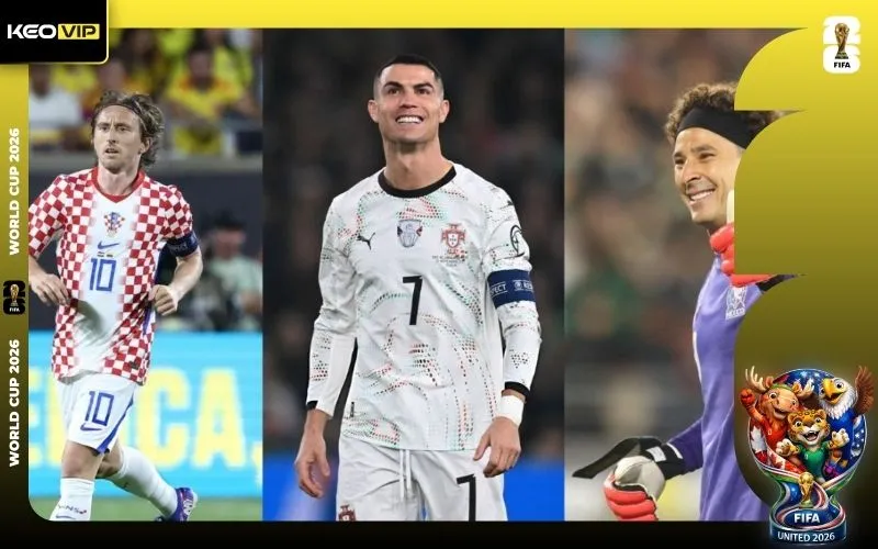 Kinh nghiệm và bản lĩnh đỉnh cao của các lão tướng tại World Cup 2026