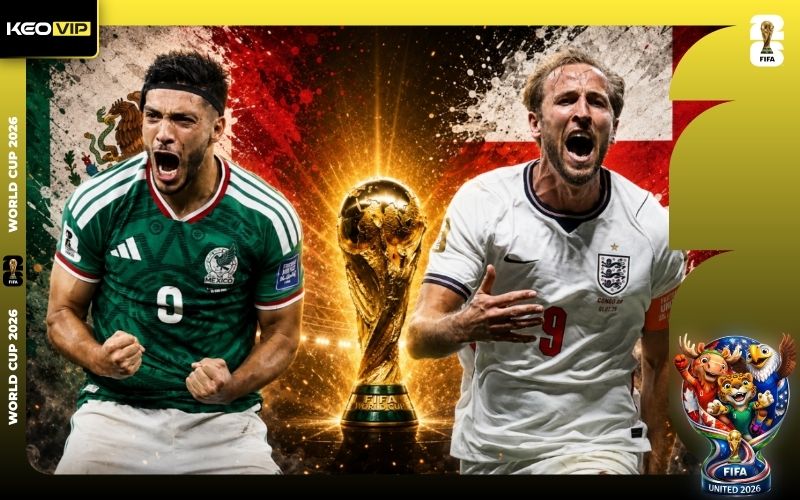 Nhận định Mexico vs Anh 07h00 ngày 06/7/2026