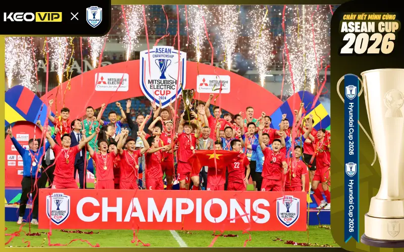 Tuyển Việt Nam 3 lần vô địch Asean Cup